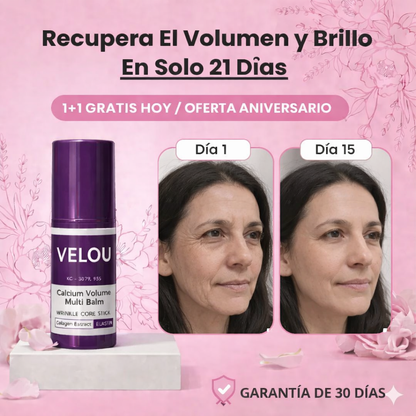 VELOU Calcium Volume Multi-Balm™| Piel más hidratada, líneas menos visibles, textura más tersa desde el primer uso