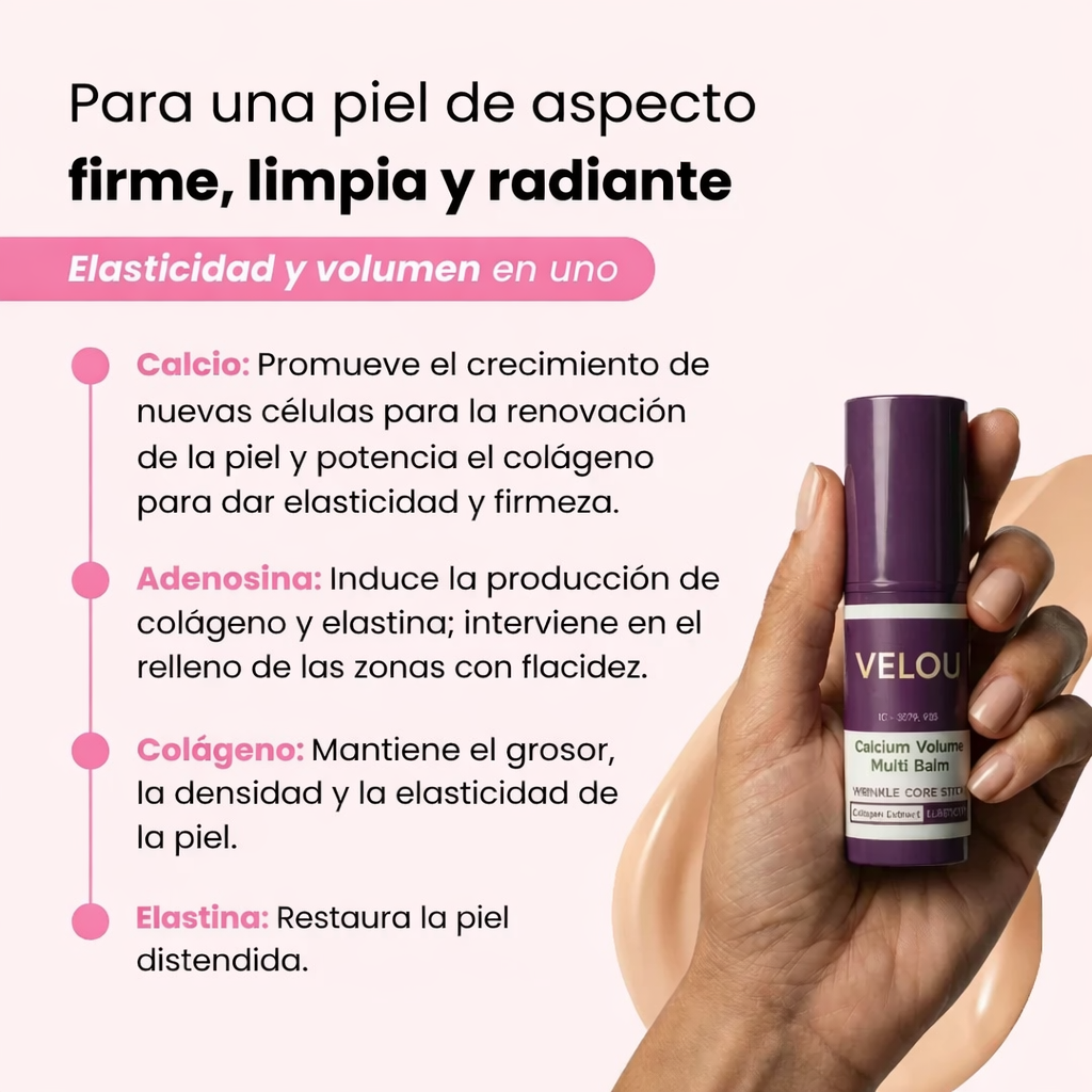 VELOU Calcium Volume Multi-Balm™| Piel más hidratada, líneas menos visibles, textura más tersa desde el primer uso